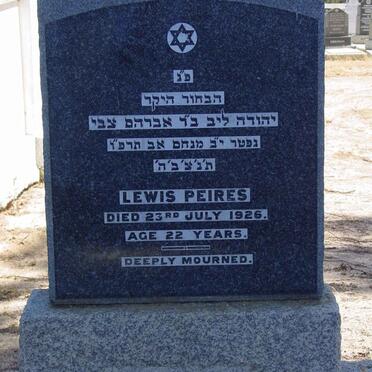 PEIRES Lewis -1926