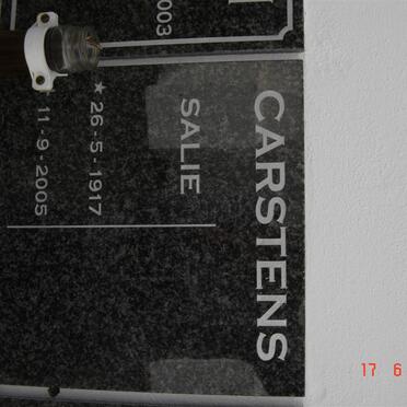 CARSTENS Salie 1917-2005