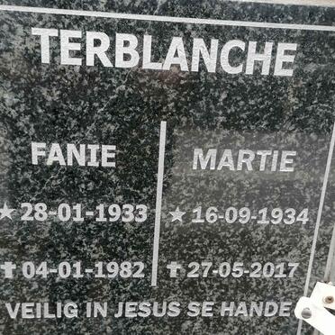 TERBLANCHE Fanie 1933-1982 &amp; Martie 1934-2017
