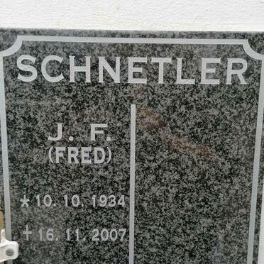 SCHNETLER J.F. 1934-2007