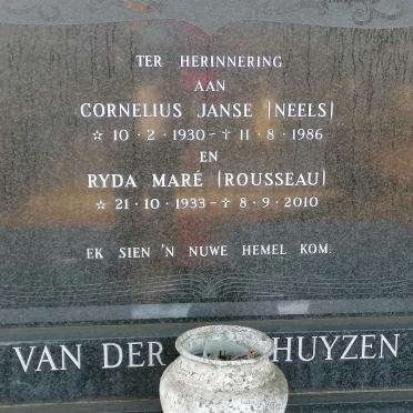 WESTHUYZEN Cornelius Janse, van der 1930-1986 &amp; Ryda Maré ROUSSEAU 1933-2010