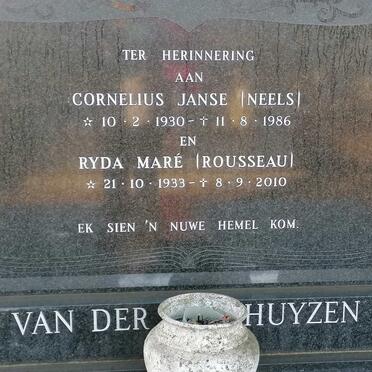 WESTHUYZEN Cornelius Janse, van der 1930-1986 &amp; Ryda Maré ROUSSEAU 1933-2010
