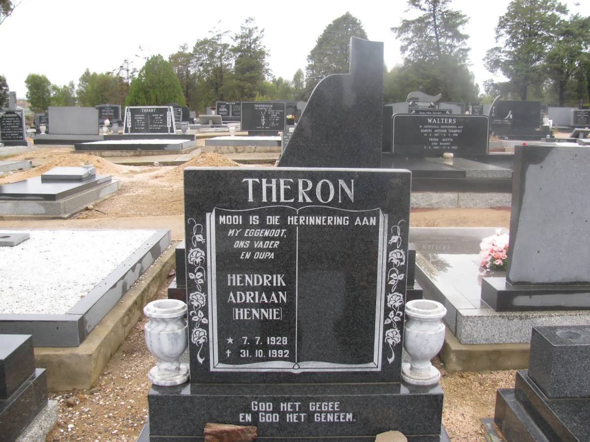 THERON Hendrik Adriaan 1928-1992