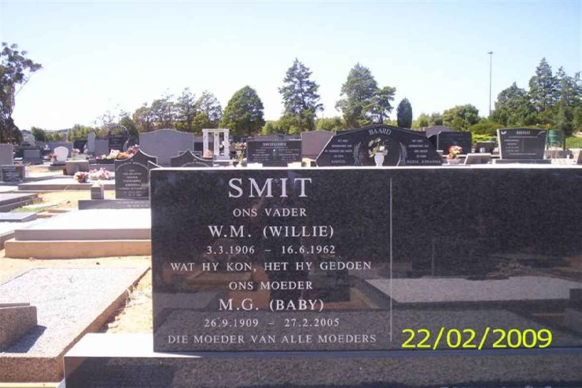 SMIT W.M. 1906-1962 &amp; M.G. 1909-2005