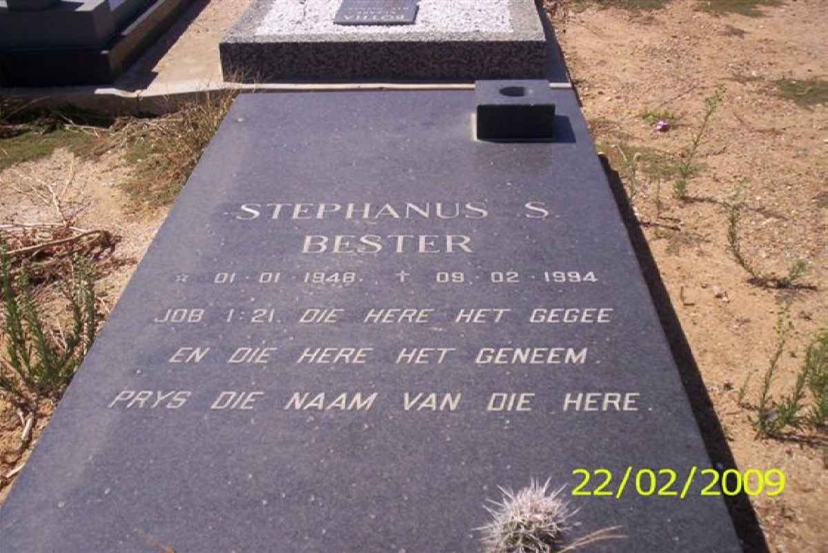 BESTER Stephanus S. 1948-1994