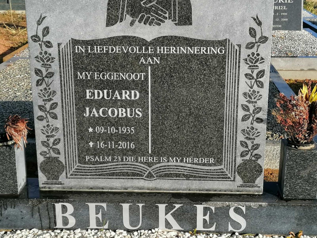 BEUKES Eduard Jacobus 1935-2016