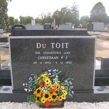 TOIT Christiaan P.J., du 1954-1992