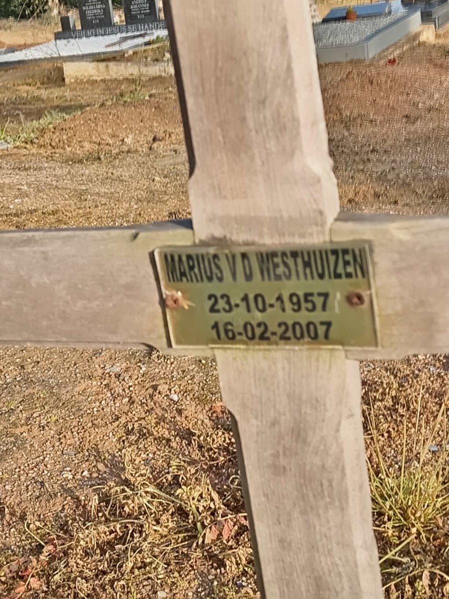 WESTHUIZEN Marius, v.d. 1957-2007