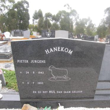 HANEKOM Pieter Jurgens 1942-1993