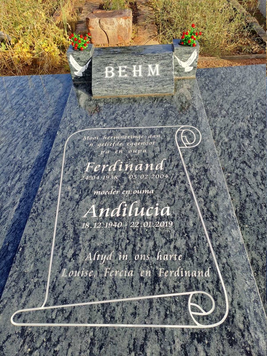 BEHM Ferdinand 1938-2004 &amp; Andilucia 1940-2019