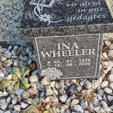 WHEELER Ina 1934-2020