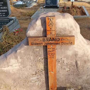 BRAND Gideon Johannes Dawid 1943-2013