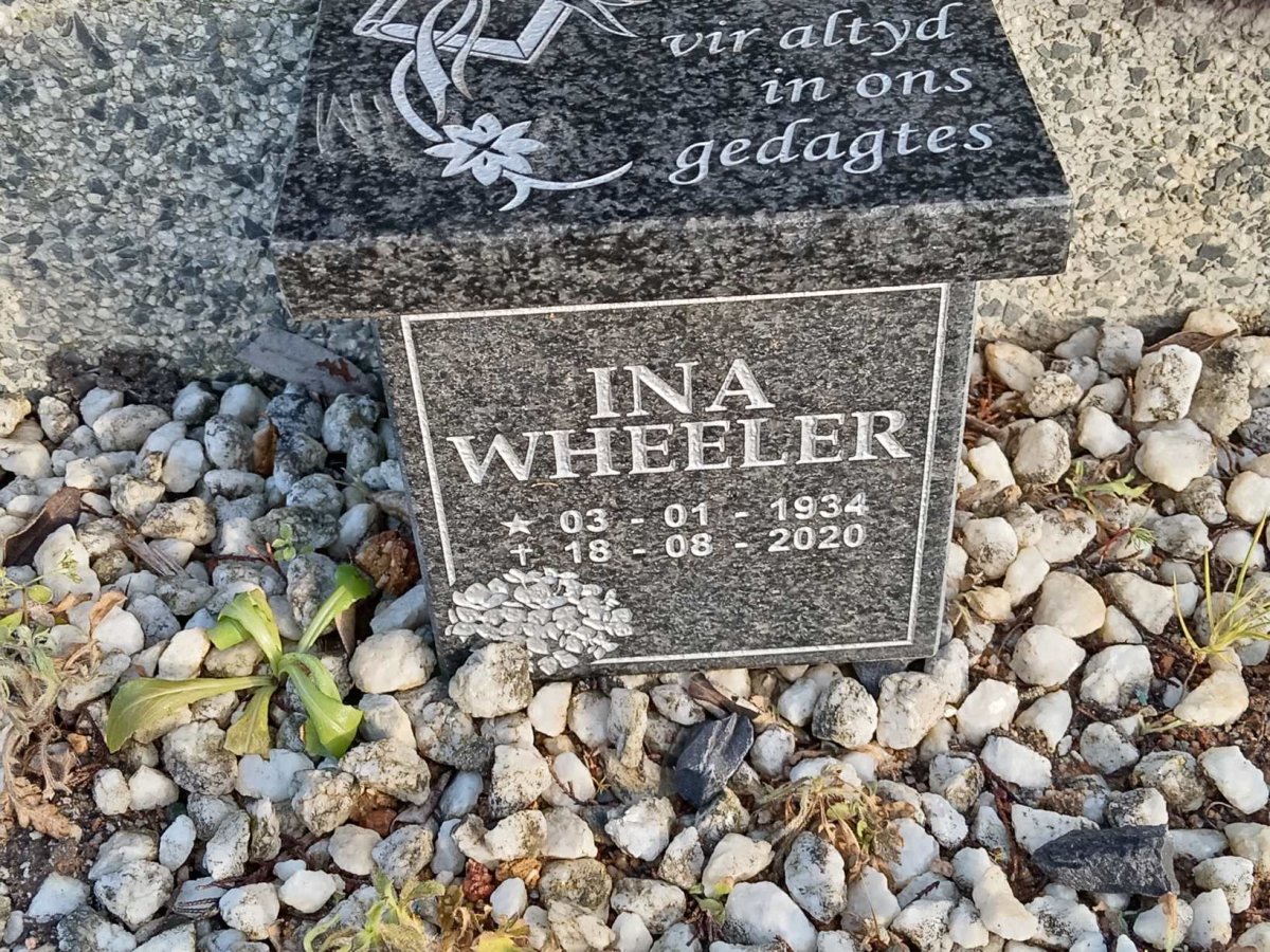 WHEELER Ina 1934-2020