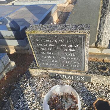 STRAUSS Hennie 1906-1992 &amp; Kate SAAYMAN 1929-2003