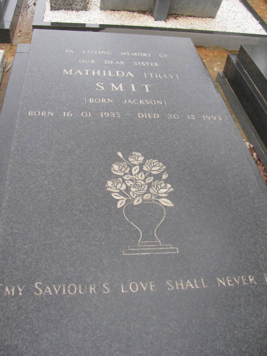 SMIT Mathilda nee JACKSON 1933-1993