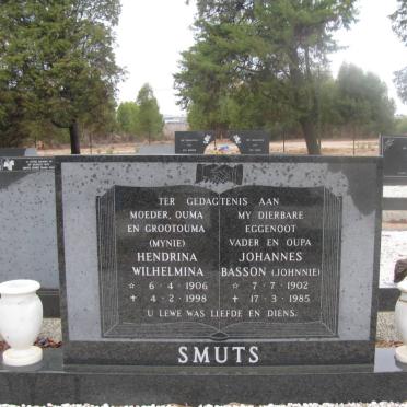 SMUTS Johannes Basson 1902-1985 &amp; Hendrina Wilhelmina 1906-1998