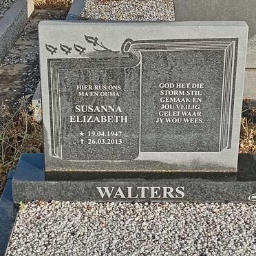 WALTERS Susanna Elizabeth 1947-2013