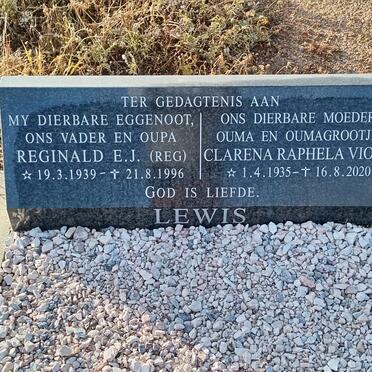 LEWIS Reginald E.J. 1939-1996 &amp; Clarena Raphela Viola 1935-2020