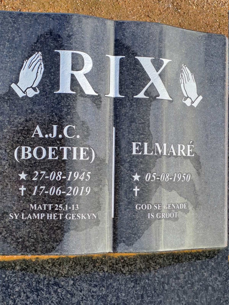 RIX A.J.C. 1945-2019 &amp; Elmare 1950-