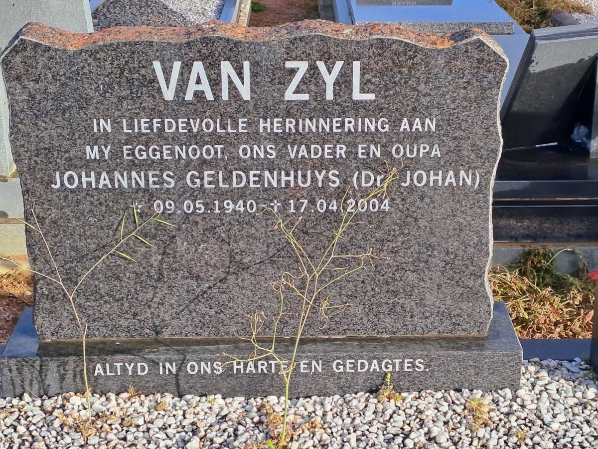 ZYL Johannes Geldenhuys, van 1940-2004