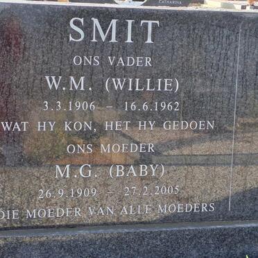 SMIT W.M. 1906-1962 &amp; M.G. 1909-2005