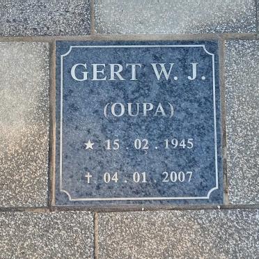 SCHOOR Gert W.J., van 1945-2007