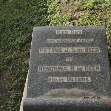 BEER Petrus J.S., de &amp; Hendrina H. DE VILLIERS