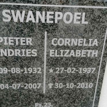 SWANEPOEL Pieter Andries 1932-2007 &amp; Cornelia Elizabeth 1937-2010