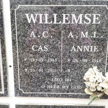WILLEMSE A.C. 1945-2011 &amp; A.M.L. 1948-