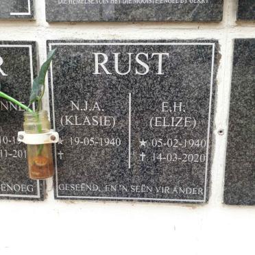 RUST N.J.A. 1940-  &amp; E.H. 1940-2020