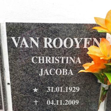 ROOYEN Christina Jacoba, van 1929-2009