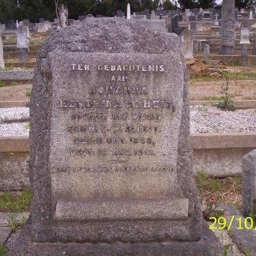 ALHEIT Johanna Hendrika 1848-1918