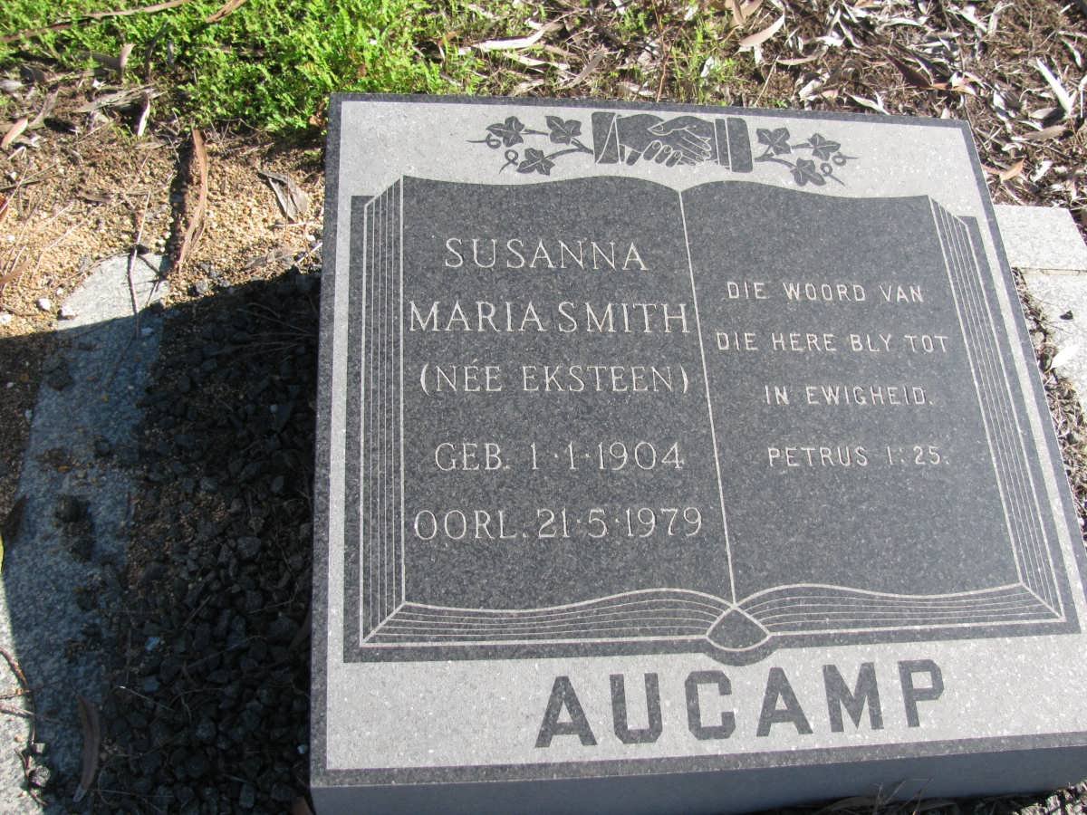 AUCAMP Susanna Maria Smith nee EKSTEEN 1904-1979