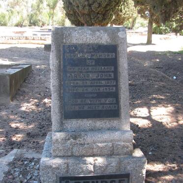 ARENDSE Arend John 1877-1934