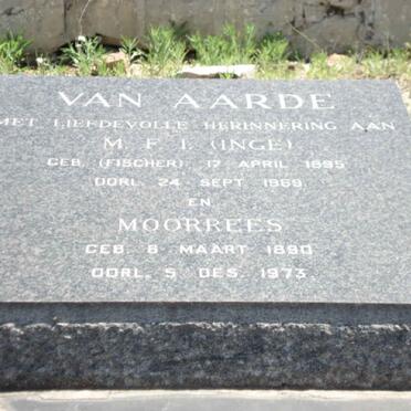 AARDE Moorrees, van 1890-1973 &amp; M.F.I. FISCHER 1895-1969