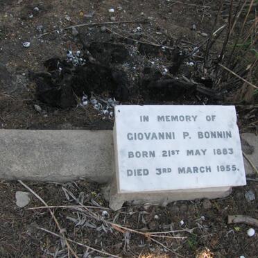 BONNIN Giovanni P. 1883-1955