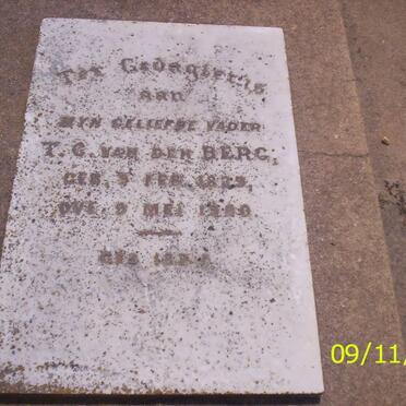 BERG T.G., van den 1829-1900