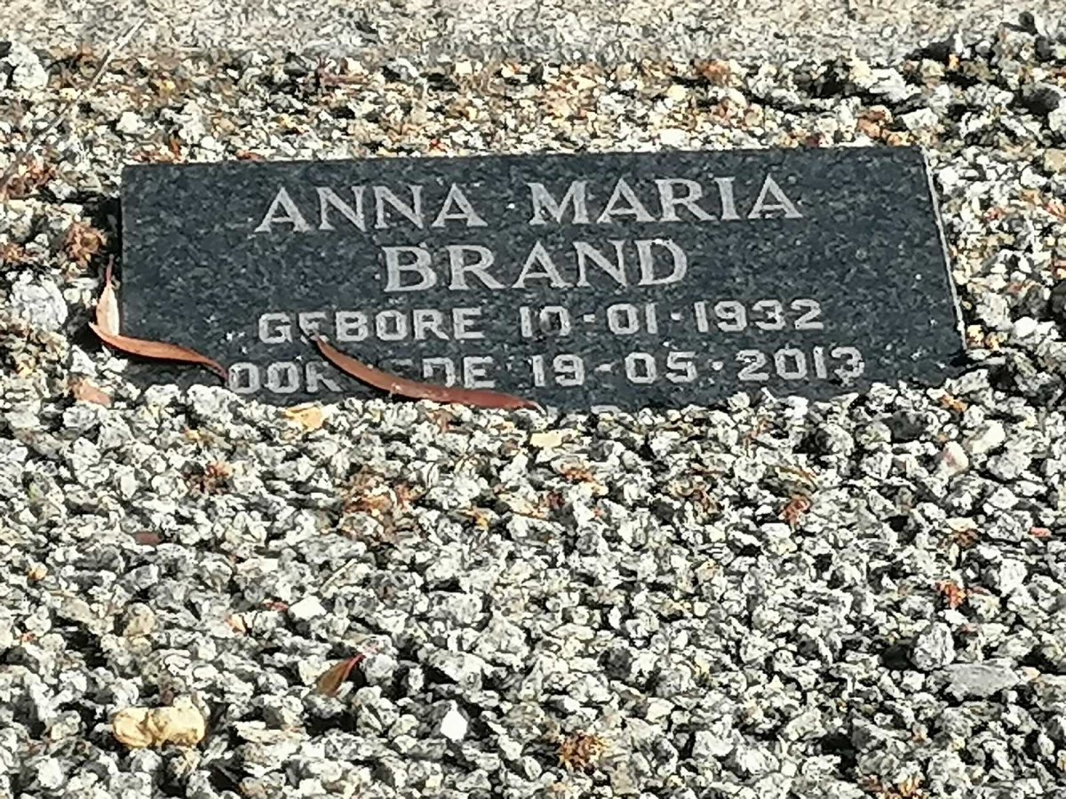 BRAND Anna Maria 1932-2013