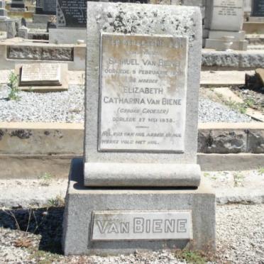 BIENE Elizabeth Catharina, van nee CROESER -1938