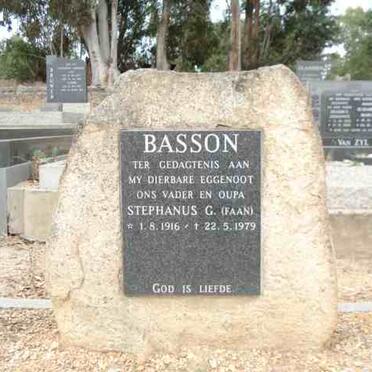 BASSON Stephanus G. 1916-1979