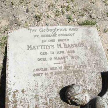 BASSON Matthys M. 1899-1938