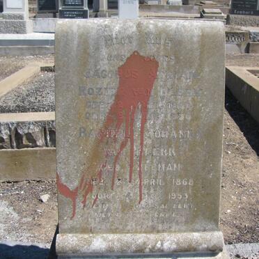 BLERK Jacobus Adrian Rozier, van 1860-1936 &amp; Rachel Johanna ZEEMAN 1868-1953