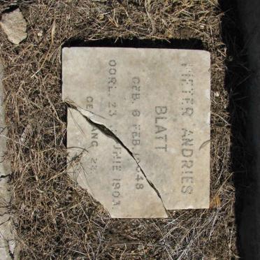 BLATT Pieter Andries 1848-1903