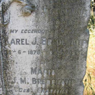 BREDEKAMP Karel J. 1878-1941 &amp; Maria J.M. ERASMUS 1876-19??