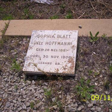 BLATT Sophia nee HOFFMANN 1855-1906