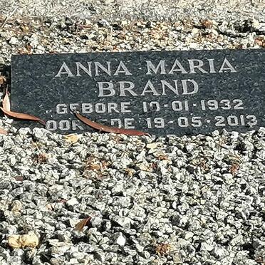 BRAND Anna Maria 1932-2013