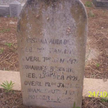 BESTER Johannes Hendrik 1926-193? &amp; Christina Alida BESTER 191?-193?