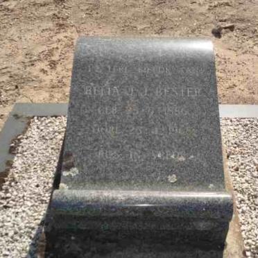 BESTER Bella J.J. 1886-1968