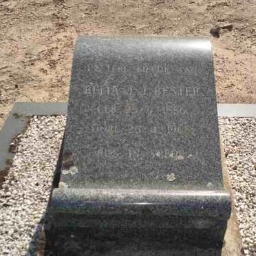 BESTER Bella J.J. 1886-1968