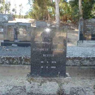 BESTER Elizabeth Susanna 1878-1968